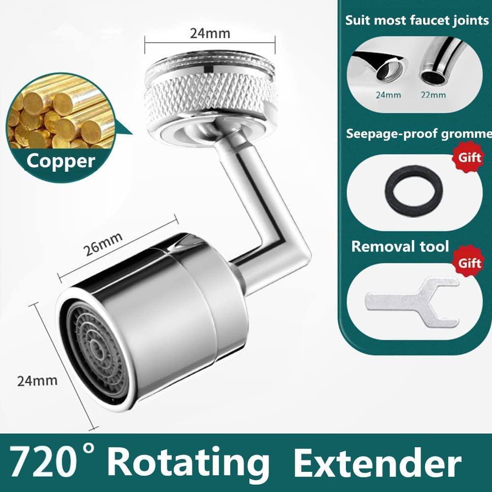 Filter Faucet -Kitchen 720� Rotatable Splash Filter Faucet Sprayer