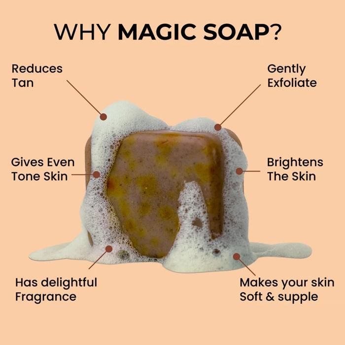 Lucacci Soaps Sandalwood & Saffron Magic Soaps For Bath Paraben Free 100g