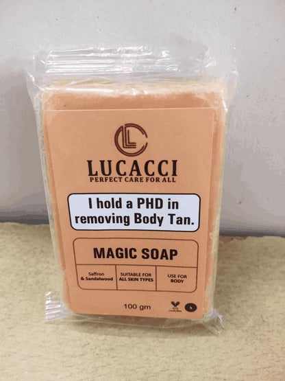 Lucacci Soaps Sandalwood & Saffron Magic Soaps For Bath Paraben Free 100g