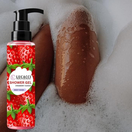 Lucacci Strawberry Herbals Shower Gel, Body Wash100ml