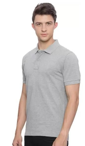 Poly Cotton Solid Half Sleeves Mens Polo T-shirt (Pack of 2)